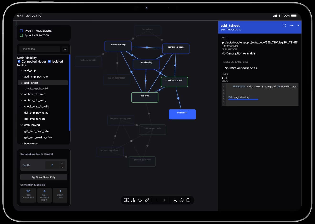 DOXRA codebase Map view